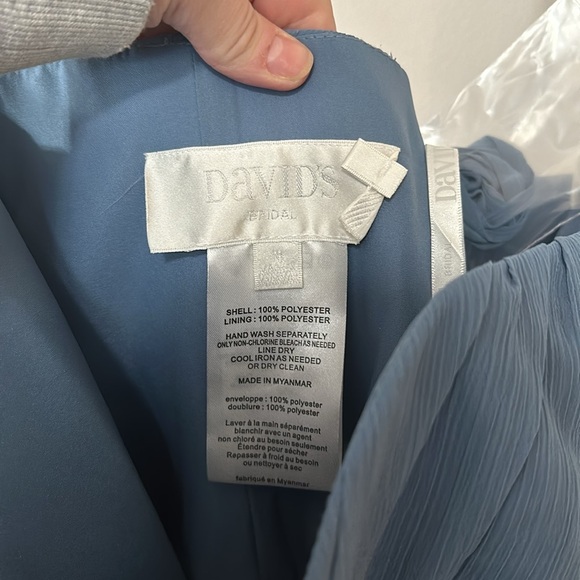 Steel Blue Bridesmaids dress - Picture 3 of 6